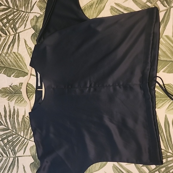 Portsaid Navy Blouse With Drawstring - Picture 7 of 7